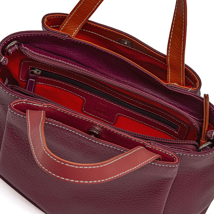 MyWalit Verona håndtaske | elegant og farverig skindtaske -style 1961