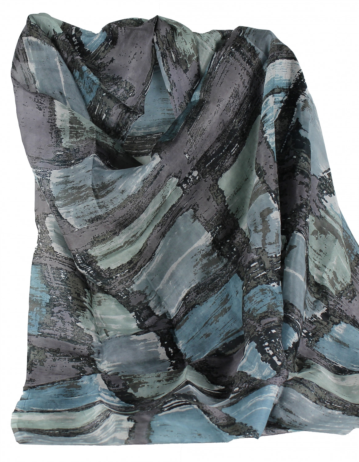 Scarf - 100% Silk - Summer Rain - Aperitif