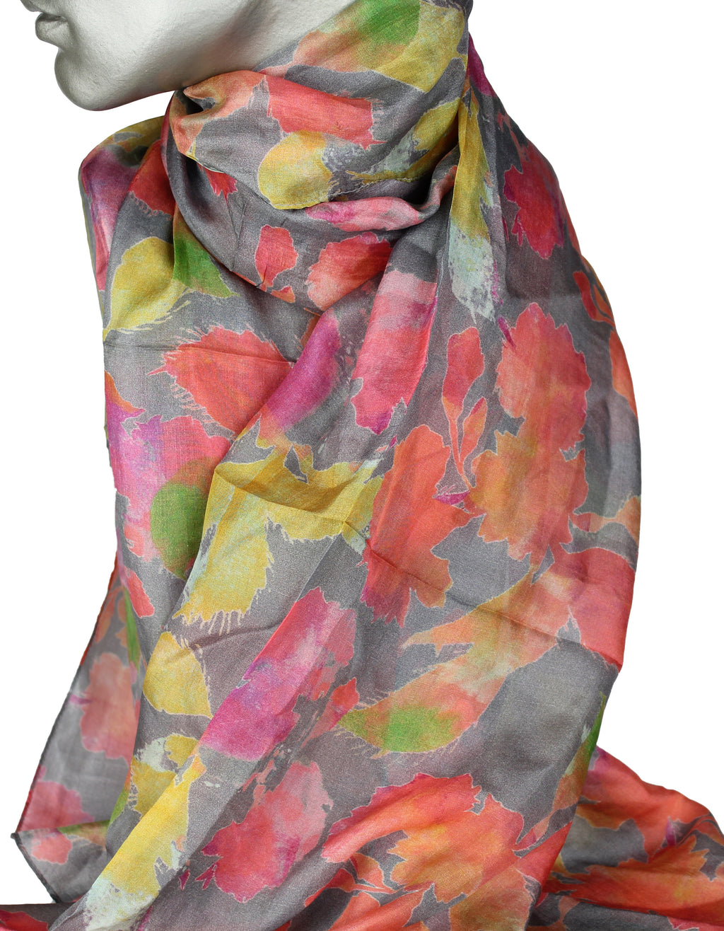 Schal – 100 % Seide – Aperitif – Mai Tai-Grey – 22136B
