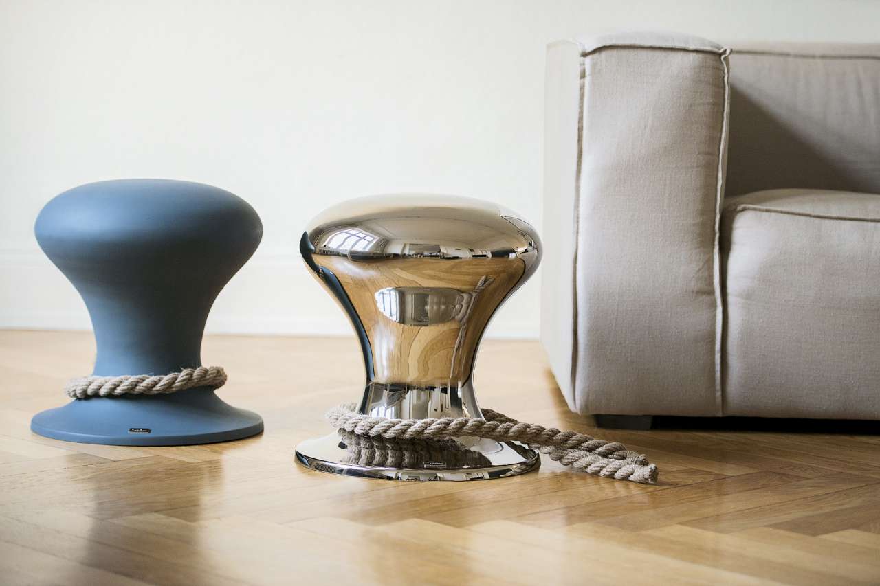 Skammel - Hamburger Hocker - blank - Philippi Design
