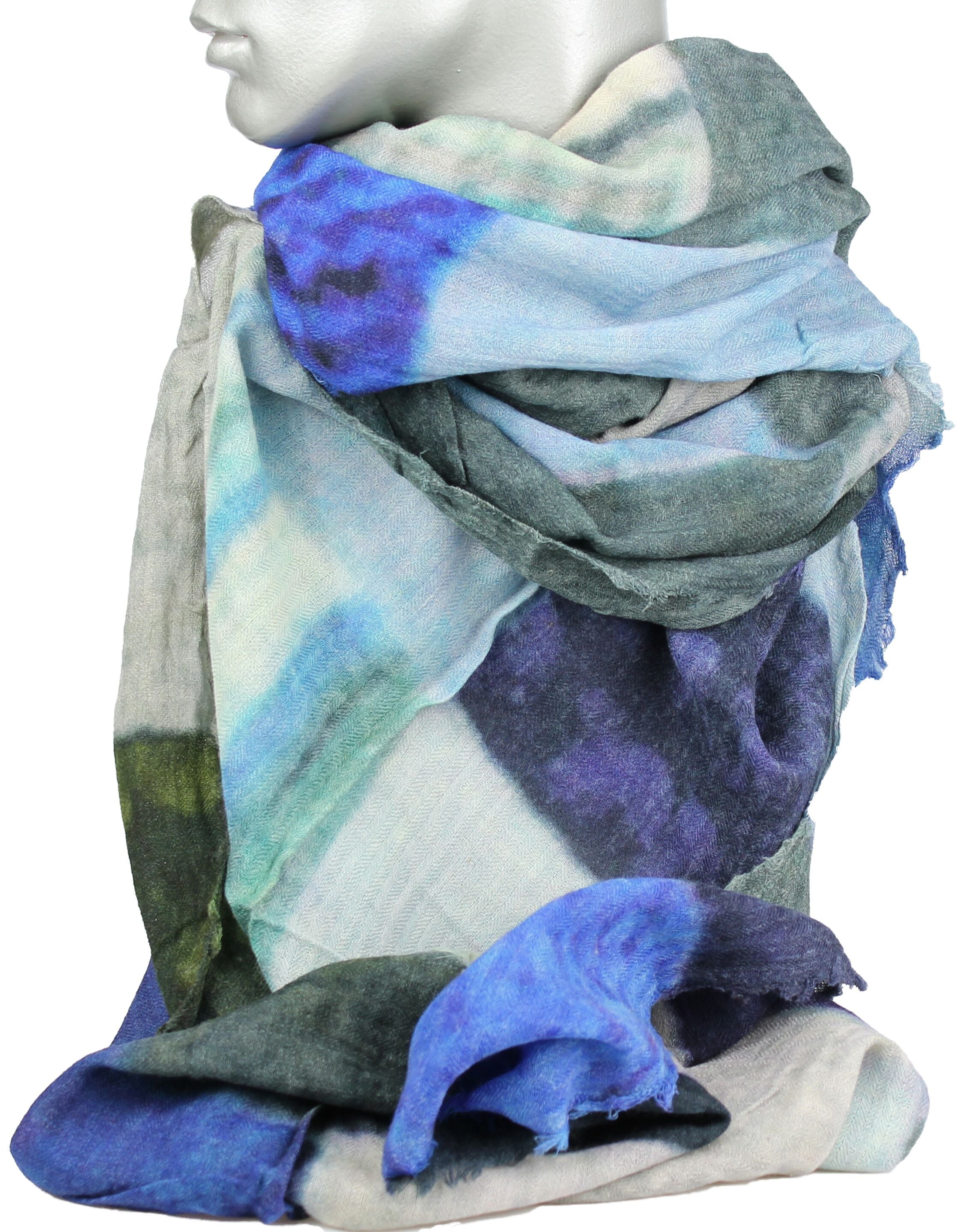 Scarf - 100% wool - Patchy