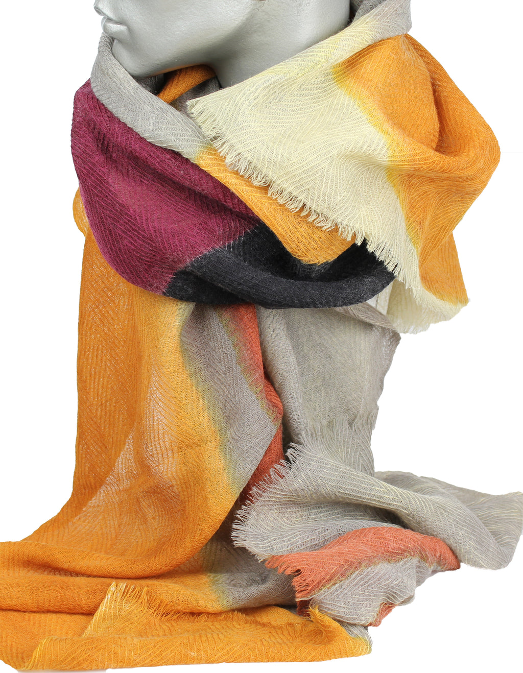 Tørklæde - 100%  uld - Okky-Plum - 33138
