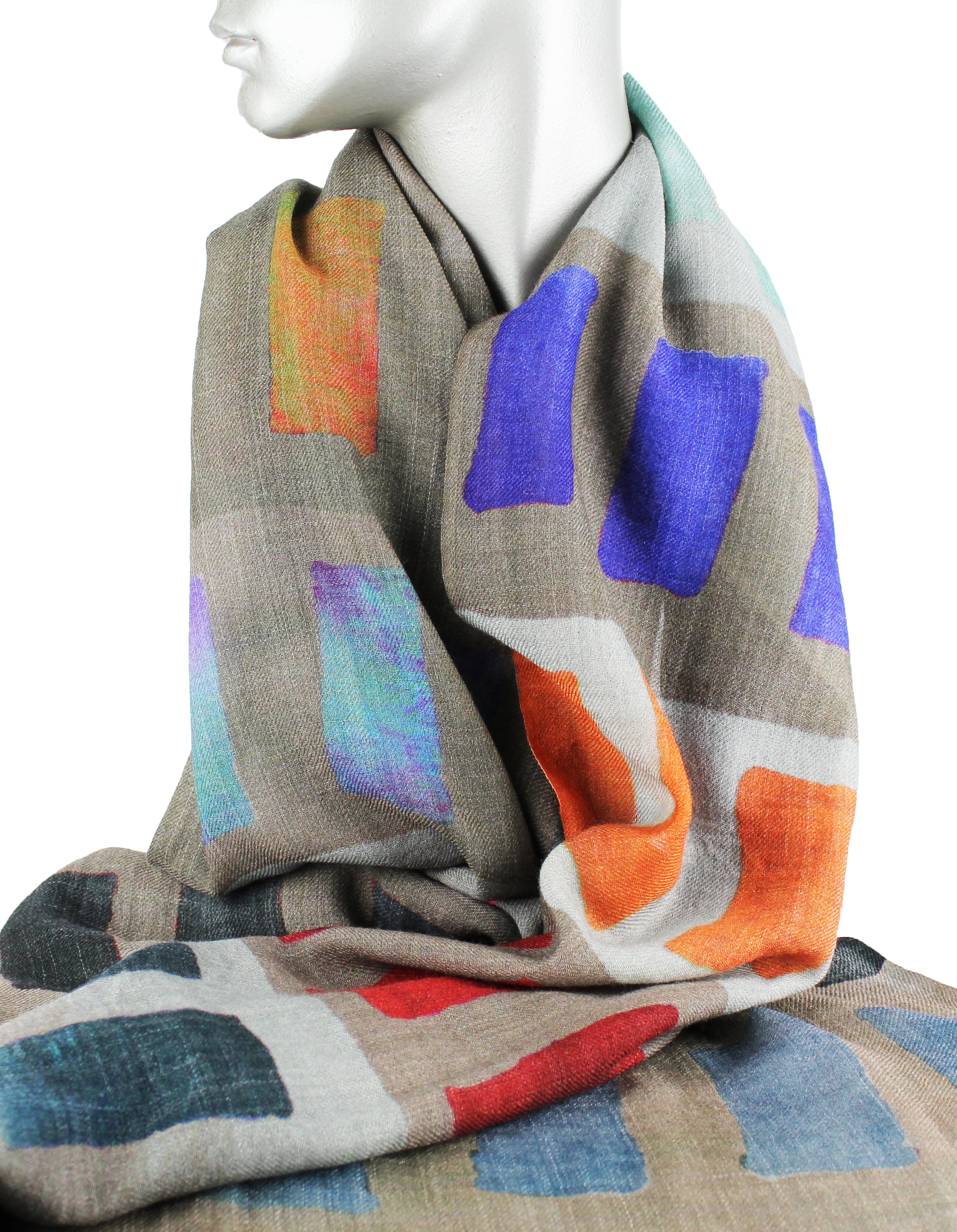 Scarf - wool/silk - Rectangle