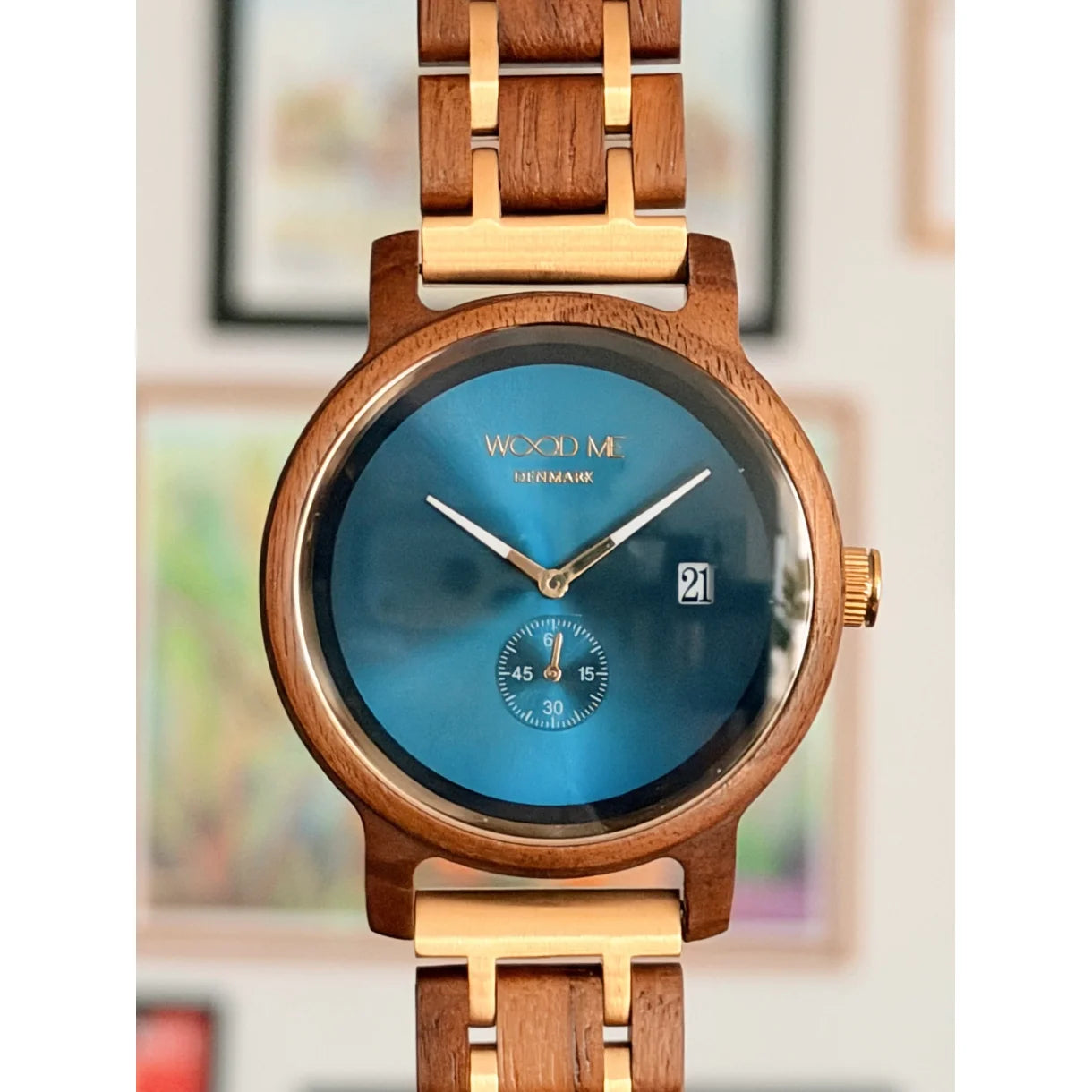 Woodme Ocean Gold – Dänisch entworfene Holzuhr mit Wärme und Exklusivität