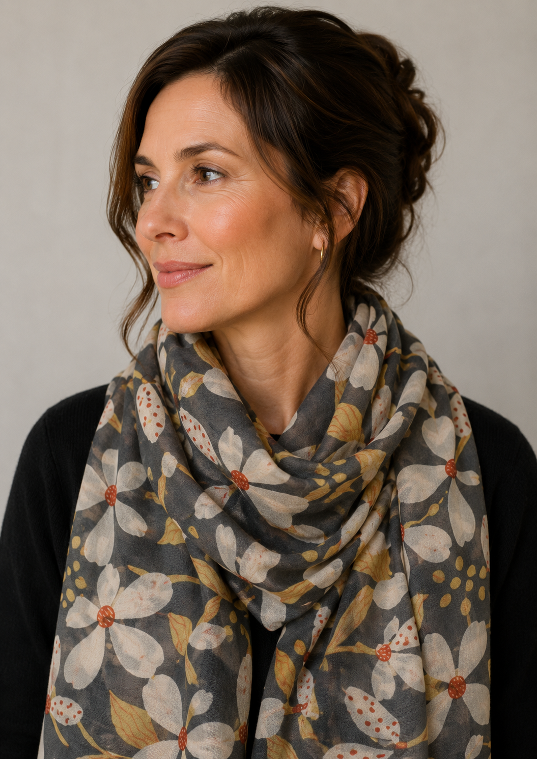 Tørklæde - 100% silke -  22148