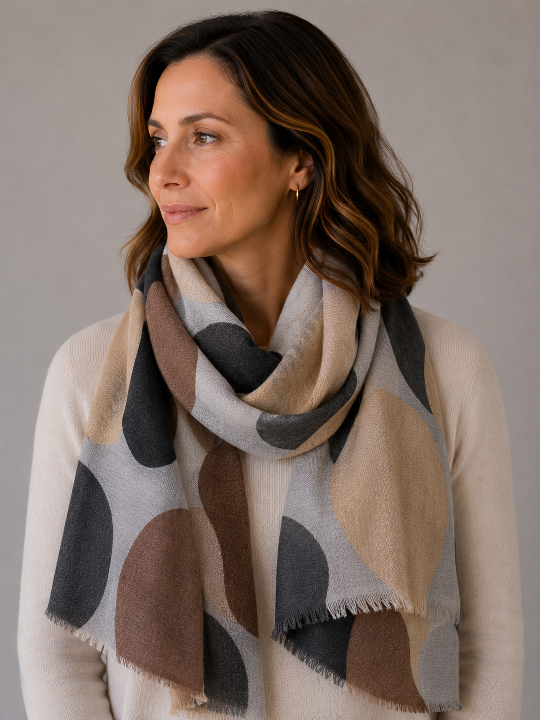 Scarf - wool/silk - 44086B