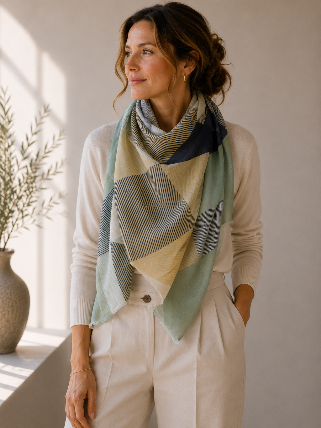 Scarf - 100% silk - 22059C