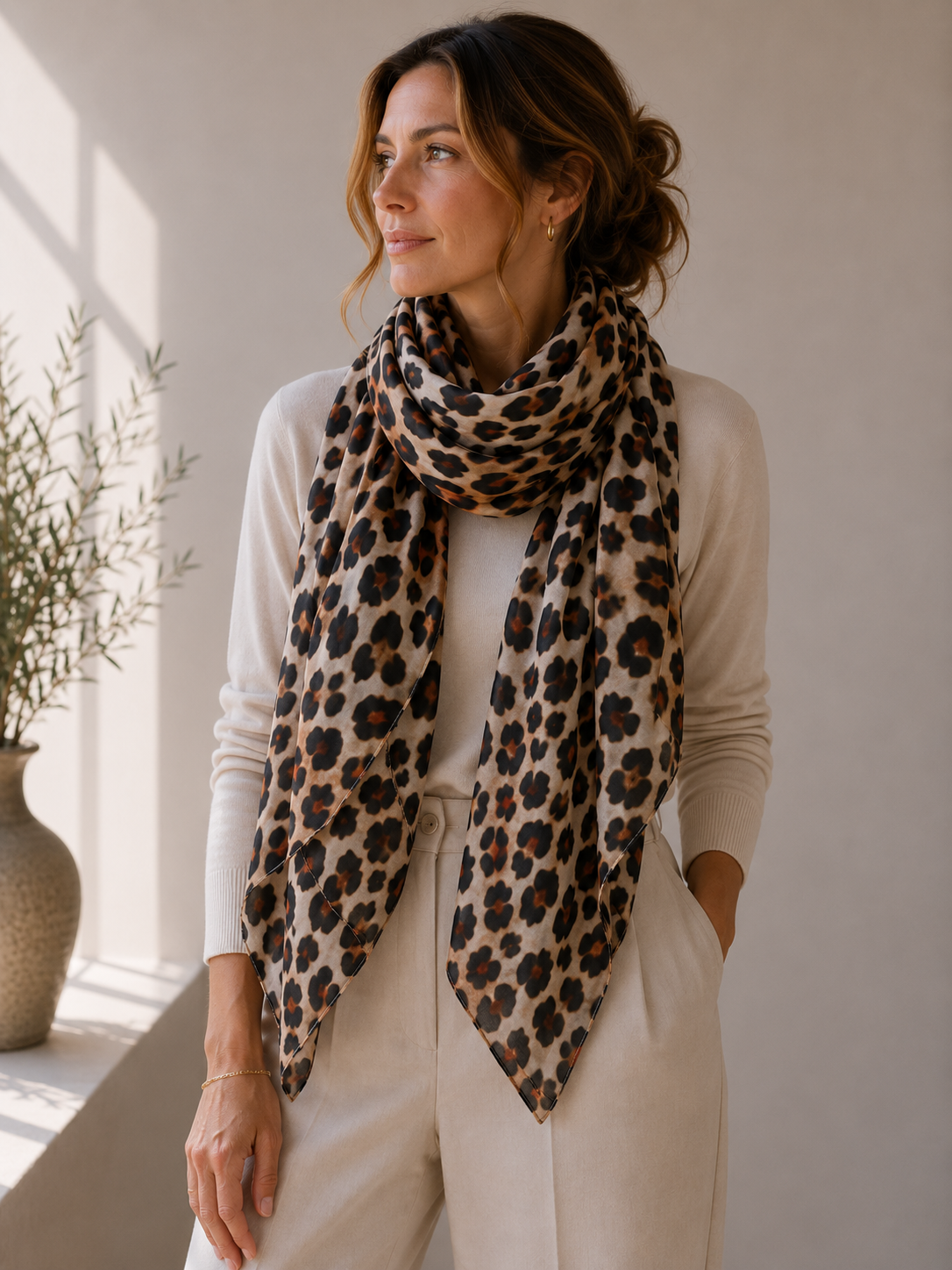Schal – 100 % Seide – Jungle – 22119