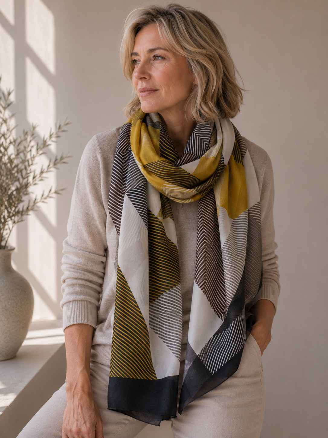 Scarf - 100% silk - 22059A
