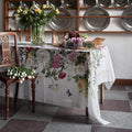Tischdecke - Koustrup & Co. - Rose Flower Garden - 145x220cm - 100% Leinen - Design Jim Lyngvild