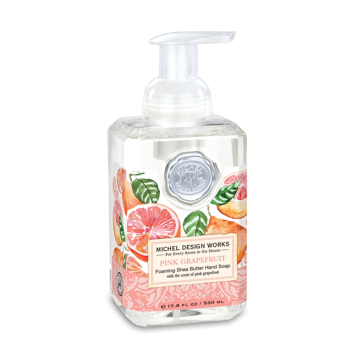 Skumhåndsæbe med aloe - PInk grapefruit - Michel Design Works