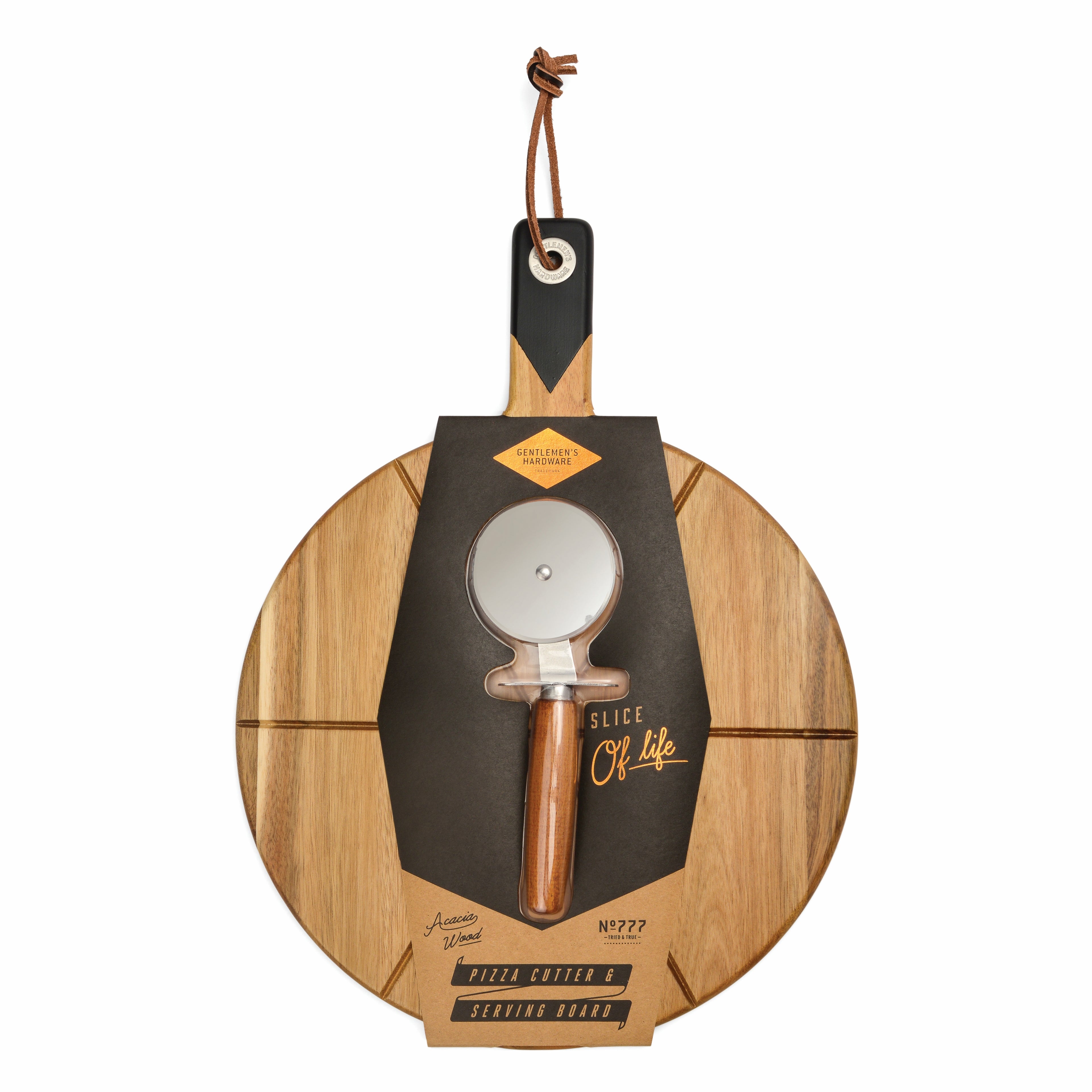 Pizzabrædt med slicer fra Gentlemen's Hardware