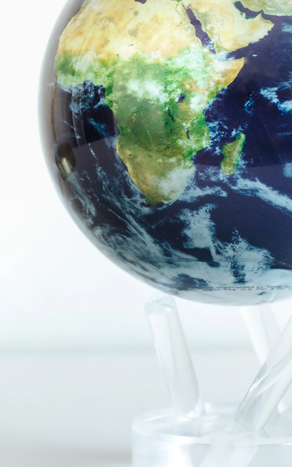 MOVA Globe - Rotating Globe Powered by Solar Cells - Earth with Clouds