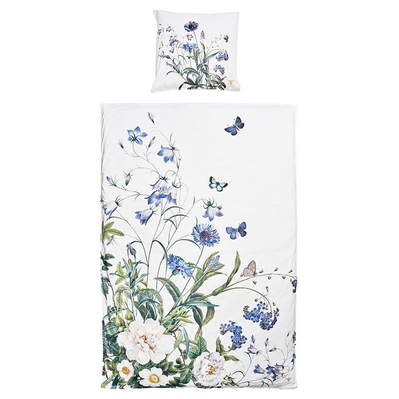 Bettwäsche-Set - Koustrup & Co. - Blue Flower Garden - 100% Bio-Baumwolle - Entworfen von Jim Lyngvild