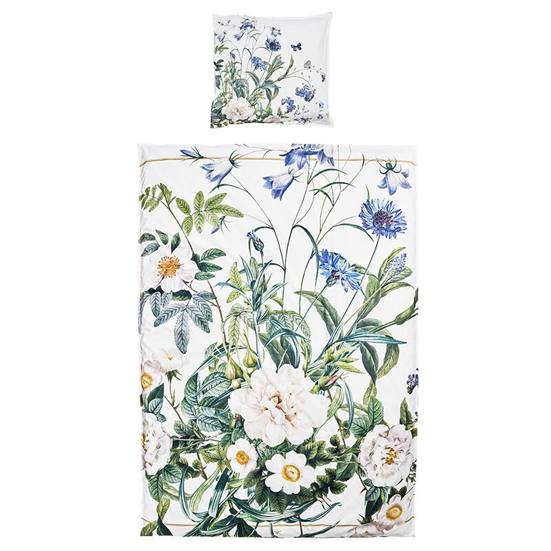 Bettwäsche-Set - Koustrup & Co. - Blue Flower Garden - 100% Bio-Baumwolle - Entworfen von Jim Lyngvild
