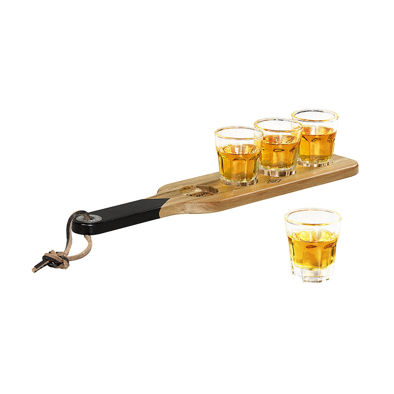 Serverings paddle med shotglas fra Gentlemen's Hardware