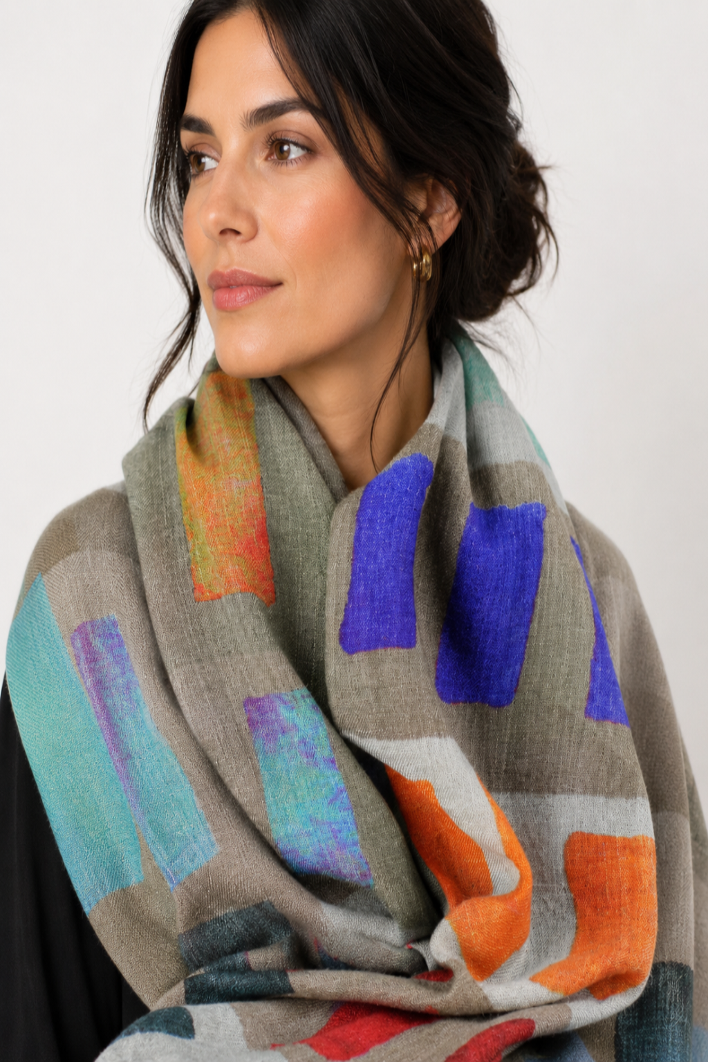 Scarf - wool/silk - Rectangle