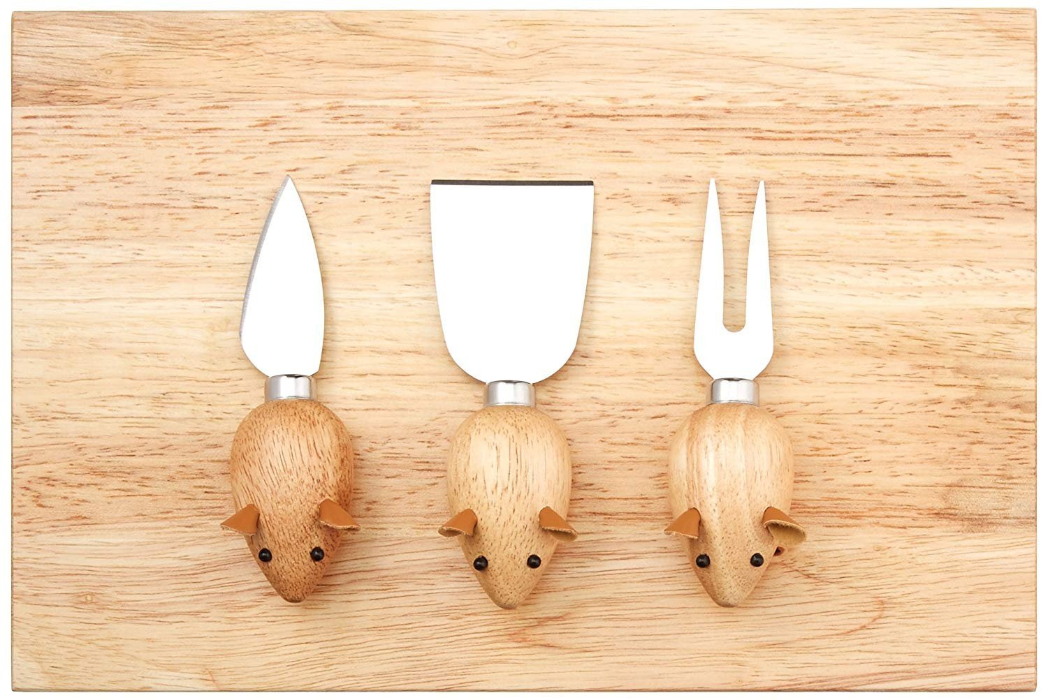 🐭 Kikkerland Käsemesser – Mäuse (3er-Set)