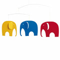 Flensted Mobiles - Elephants on Tour - in color
