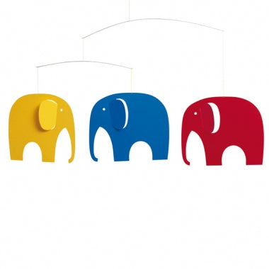 Flensted Mobiles - Elephants on Tour - in color