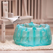 Foot bath for travel - Inflatable - Turquoise blue