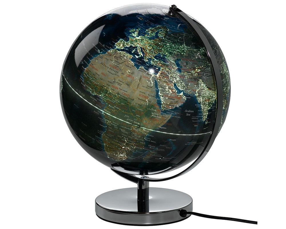Globus med lys – City Lights | oplyst natteglobe