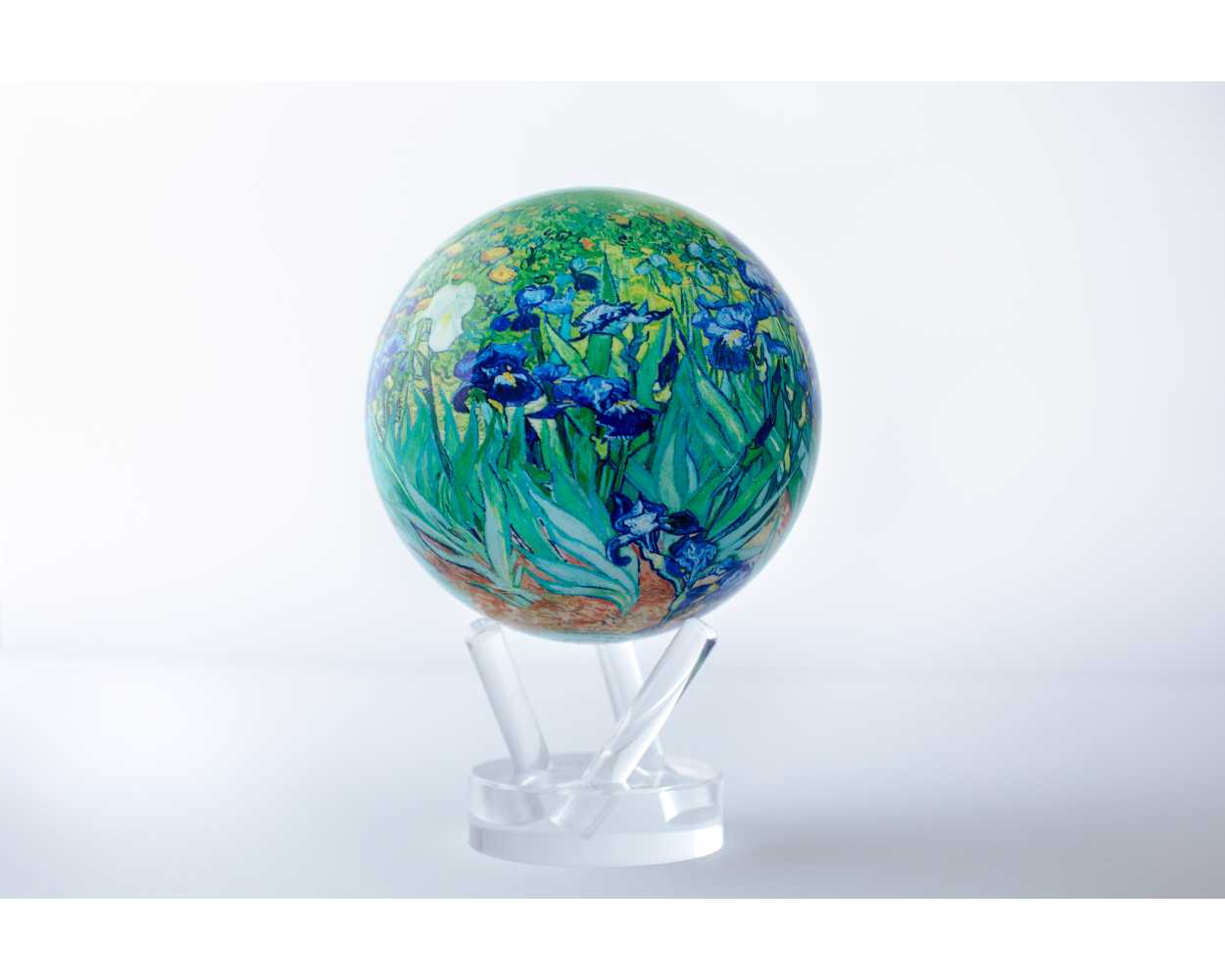 MOVA Globe – Rotierender Globus, angetrieben von Solarzellen – Van Gogh Irises
