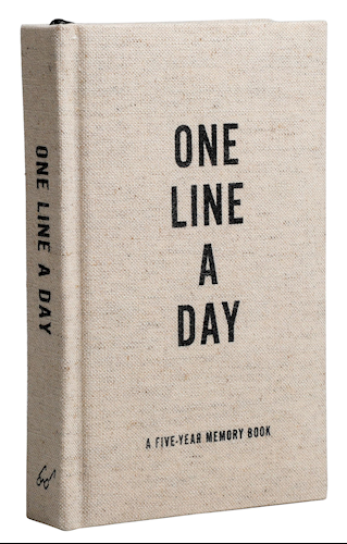 Dagbog - One line a day - Skriv en linje hver dag i fem år - LÆRRED