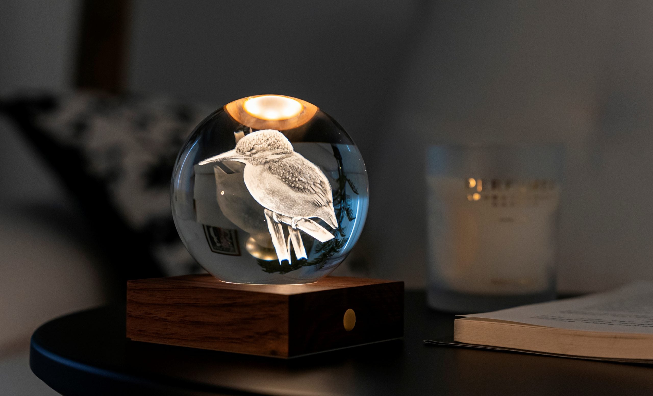 Gingko Design - Amber Crystal Light – dekorative LED-Kristallleuchte