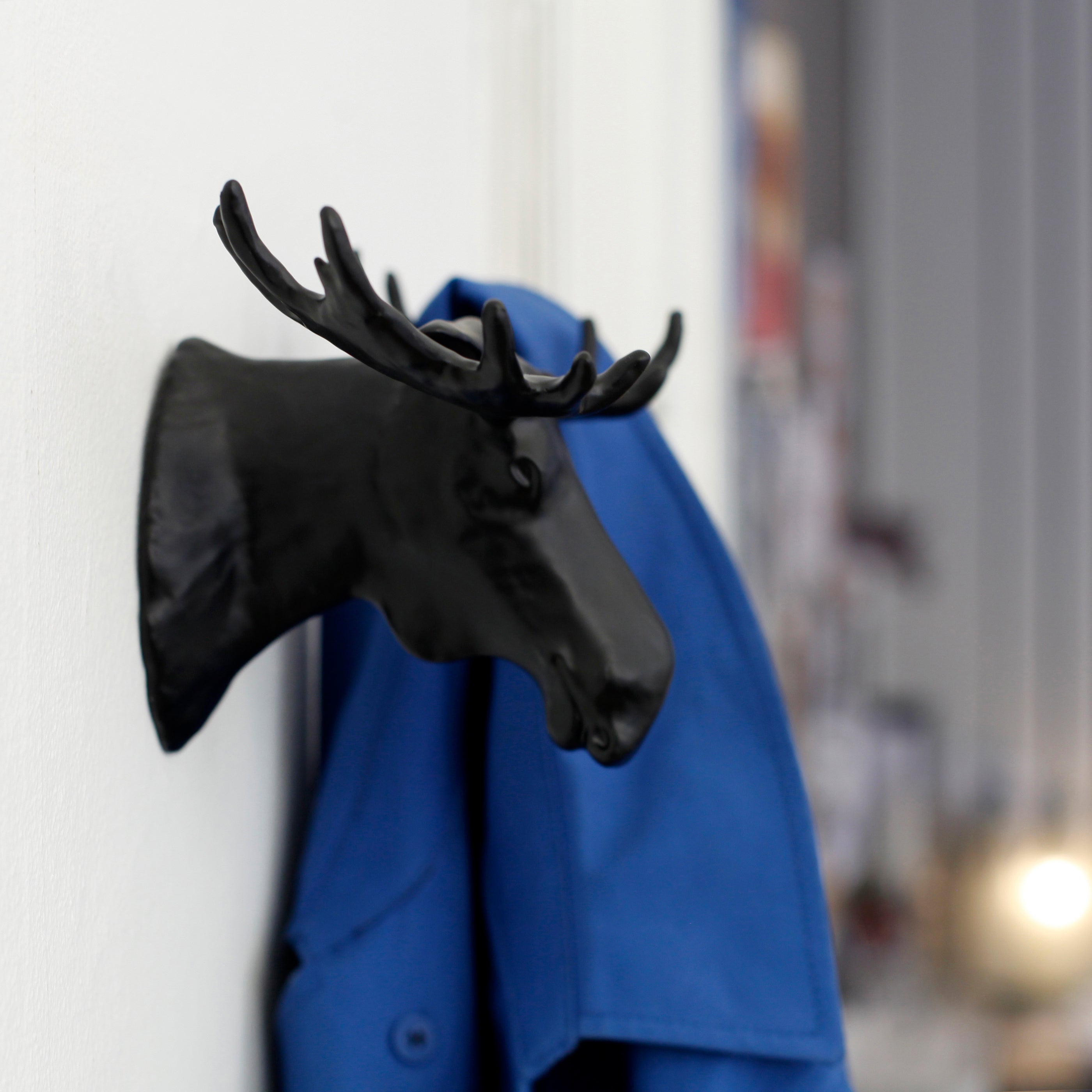 Moose Hook / Elg knage – dekorativt gevir­sdesign til væg