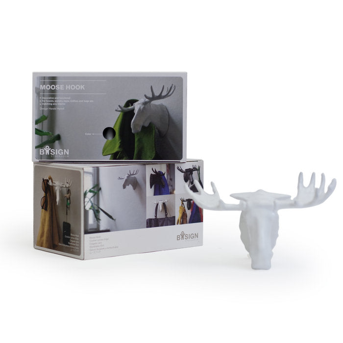 Moose Hook / Elch Garderobe – dekoratives Geweihdesign für die Wand