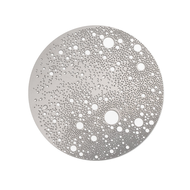Broche med magnetlukning - Lunar - stor, sølv