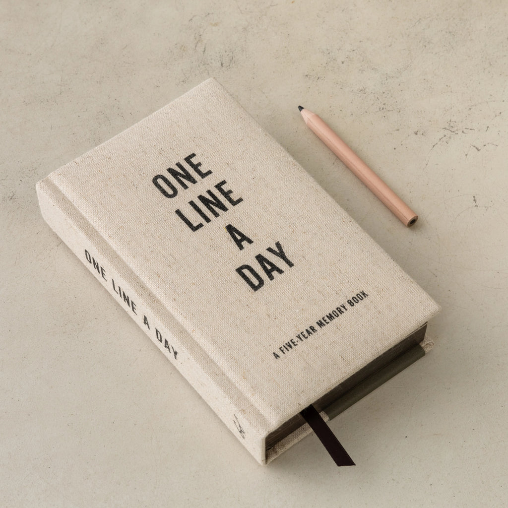 Dagbog - One line a day - Skriv en linje hver dag i fem år - LÆRRED