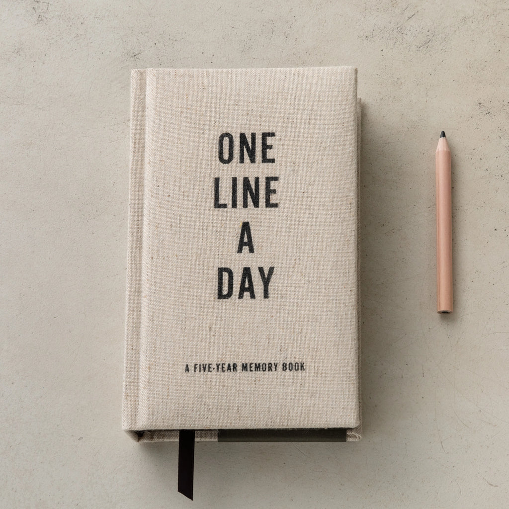 Dagbog - One line a day - Skriv en linje hver dag i fem år - LÆRRED