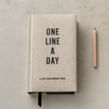 Dagbog - One line a day - Skriv en linje hver dag i fem år - LÆRRED