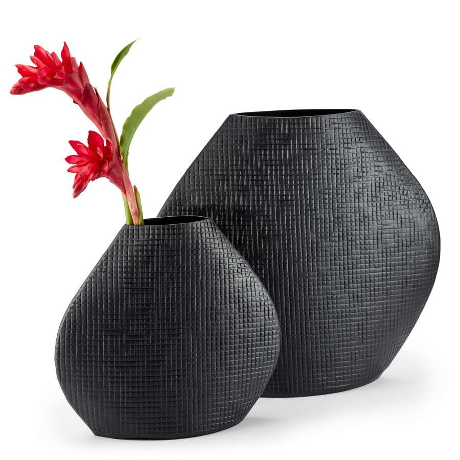 Rustikale Vase aus gehämmertem Aluminium - Outback - Philippi Design