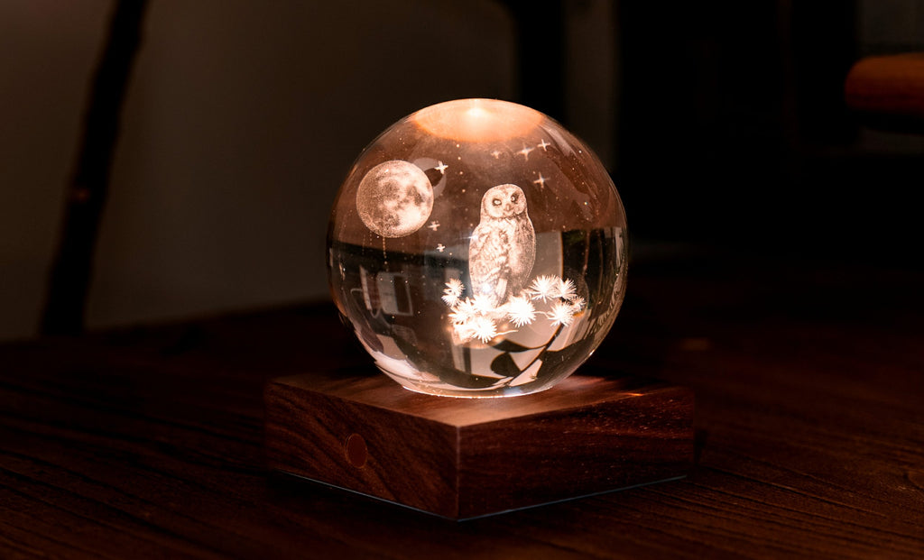 Gingko Design - Amber Crystal Light – dekorative LED-Kristallleuchte