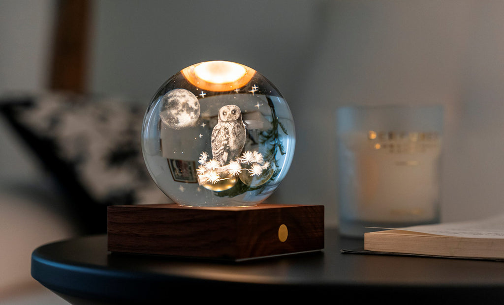 Gingko Design - Amber Crystal Light – dekorative LED-Kristallleuchte