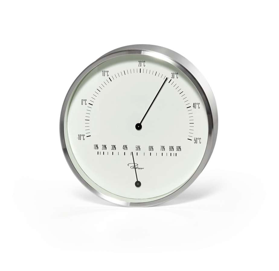 Termometer og hygrometer  i elegant og tidløst design - Tempus fra Philippi Design