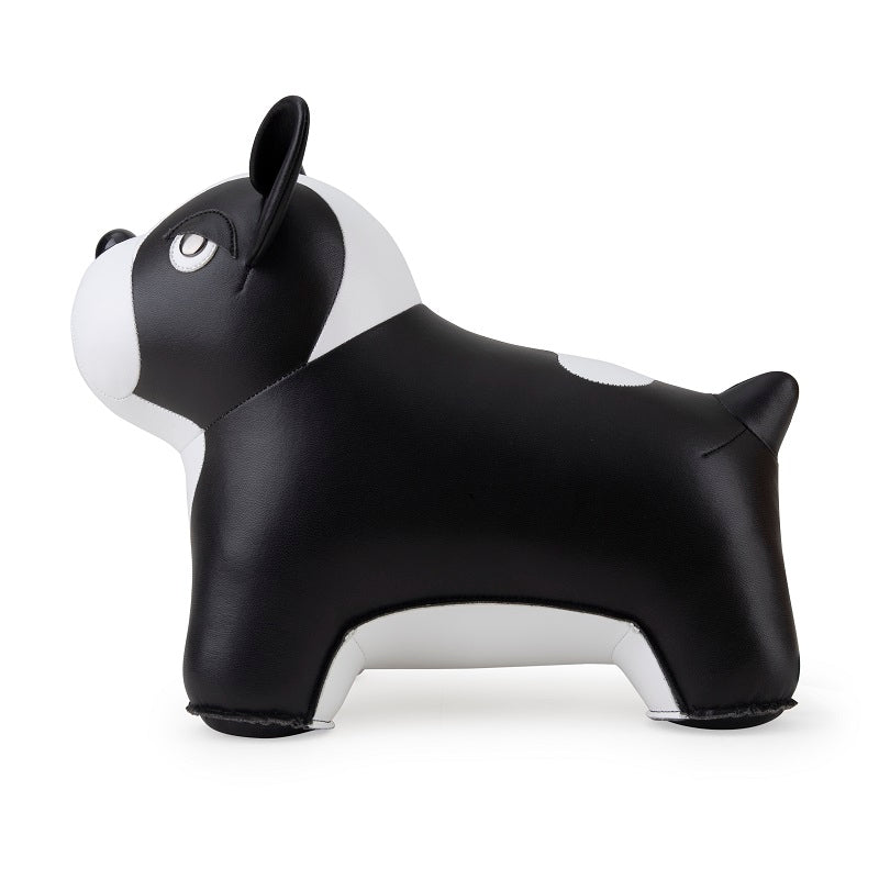 Züny -  Fransk Bulldog - Dørstopper - 2 kg - sort-hvid