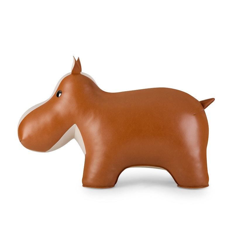 Zuny Hippo Stool – Tan/Wheat