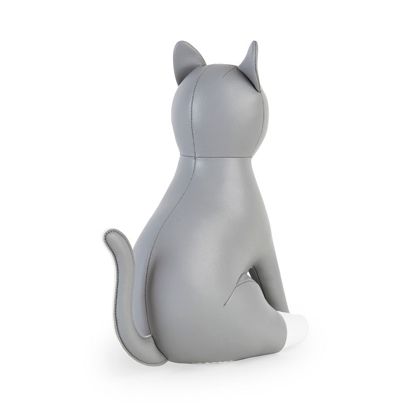 Zuny - Katze Tuxedo - Buchstütze - Grau - 1 kg